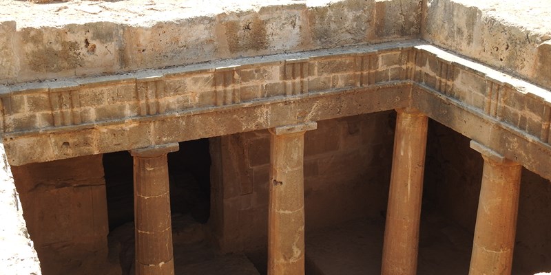 columns of the Tombs of the Kings