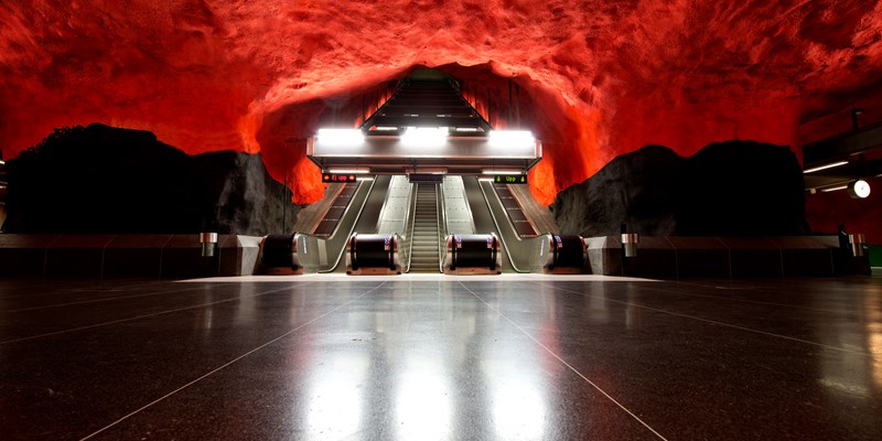 Solna centrum metro station - Stockholm, Sweden